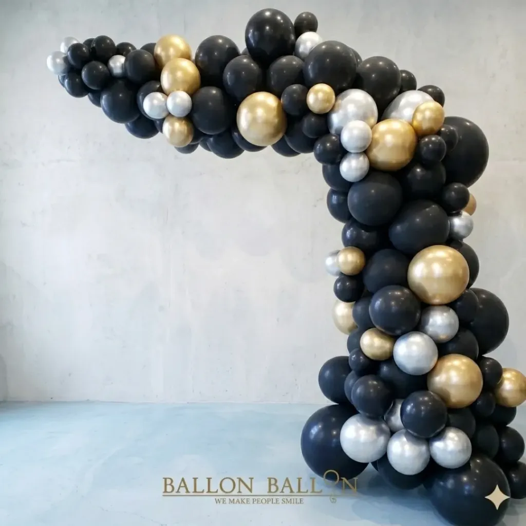 Halfboog van organische ballonnen