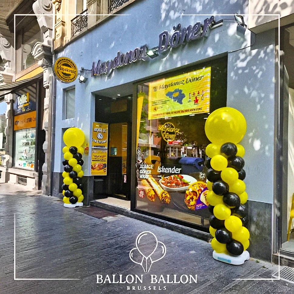 Twee ballonnenzuilen (kleuren naar keuze)